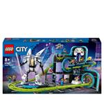 LEGO City 60421 Montagne Russe di Robot World, Parco Giochi per Bambini 8+ Anni da Costruire con Mech Giocattolo Snodabile