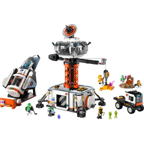 LEGO City 60434 Base Spaziale e Piattaforma di Lancio Gioco per Bambini 8+ con Gru Giocattolo Astronave Rover e 6 Minifigure - 8