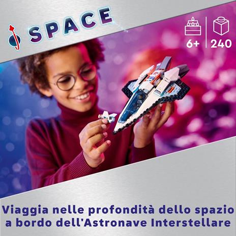 LEGO City 60430 Astronave Interstellare Giocattolo Gioco Spaziale per Bambini 6+ Anni con Navicella Minifigure e Drone Robot - 2
