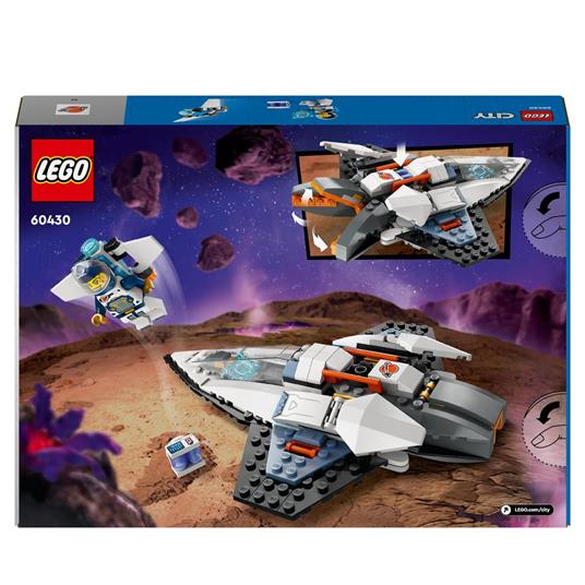 LEGO City 60430 Astronave Interstellare Giocattolo Gioco Spaziale per Bambini 6+ Anni con Navicella Minifigure e Drone Robot - 9
