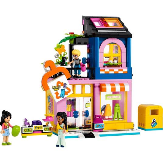 LEGO Friends 42614 Boutique Vintage, Giochi per Bambini da 6 Anni con Negozio Giocattolo di Moda, 3 Mini Bamboline e un Gatto - 7