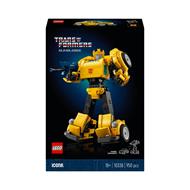 LEGO Icons 10338 Transformers Bumblebee Action Figure da Collezione per Adulti Convertibile in Veicolo, Regalo per Lui o Lei