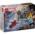 LEGO Marvel 76288 Iron Man e Legione di Ferro vs. Soldato Hydra Giocattolo Costruibile, Giochi Bambini 6+ Fan dei Supereroi