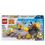 LEGO Cattivissimo Me 75580 I Minions e l’Auto Banana, Macchina Giocattolo da Costruire, Giochi per Bambini 6+, Idea Regalo