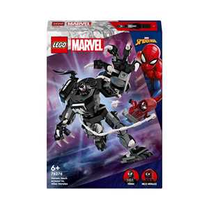 Giocattolo LEGO Marvel 76276 Mech di Venom vs. Miles Morales, Giocattolo Action Figure per Bambini 6+ Anni con Minifigure di Spider-Man LEGO