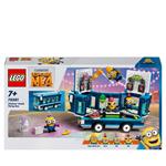 LEGO Cattivissimo Me 75581 Il Party Bus Musicale dei Minions, Set dal Film con Autobus Giocattolo da Costruire per Bambini 7+