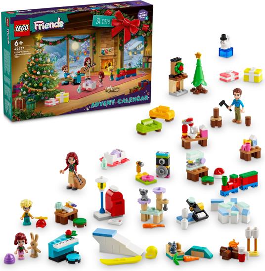 LEGO Friends Calendario dell'Avvento 2024, Giocattolo di Natale, Idea Regalo Divertente 42637