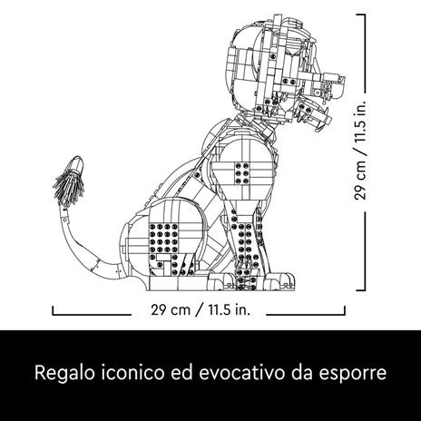 LEGO | Disney 43247 Giovane Simba, Re Leone, Modellino da Costruire Snodabile per Adulti da Collezione, Idea Regalo Lui o Lei - 5