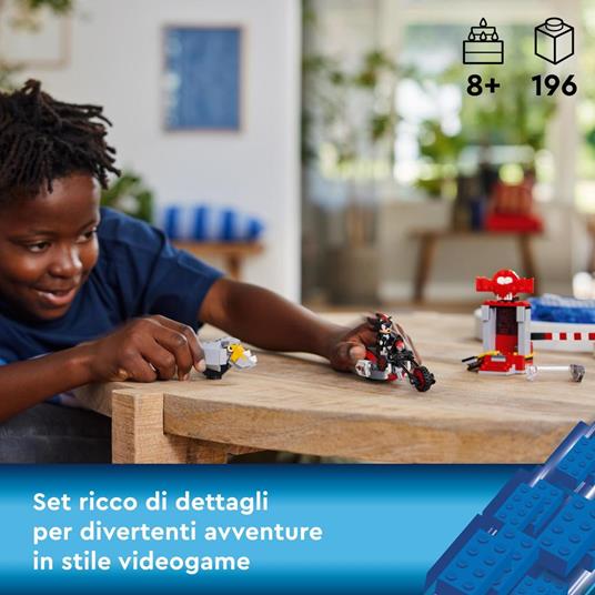 LEGO Sonic the Hedgehog 76995 La Fuga di Shadow the Hedgehog con Moto  Giocattolo per Bambini 8+ Anni, Personaggi Videogiochi - LEGO - Sonic - TV  & Movies - Giocattoli