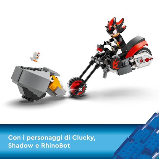 LEGO Sonic the Hedgehog 76995 La Fuga di Shadow the Hedgehog con Moto  Giocattolo per Bambini 8+ Anni, Personaggi Videogiochi - LEGO - Sonic - TV  & Movies - Giocattoli