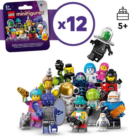LEGO Minifigures 71046 Serie 26 Spazio, Scatola con 1 di 12 Personaggi Giocattolo a Caso da Collezione Giochi per Bambini 5+ - 3