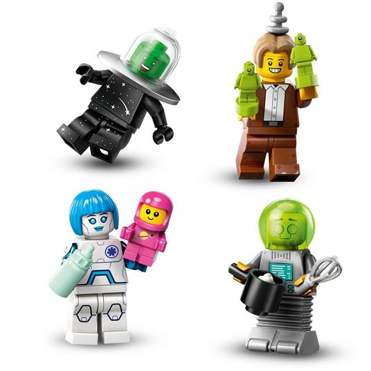 LEGO Minifigures 71046 Serie 26 Spazio, Scatola con 1 di 12 Personaggi Giocattolo a Caso da Collezione Giochi per Bambini 5+ - 6