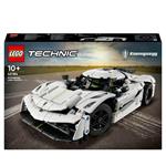 LEGO Technic 42184 Hypercar Koenigsegg Jesko Absolut Bianca, Macchina Giocattolo da Costruire, Modellino di Auto Bambini 10+