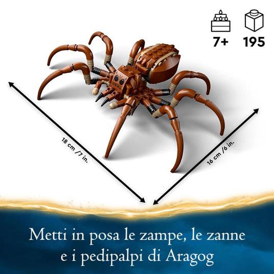 LEGO Harry Potter 76434 Aragog nella Foresta Proibita, Ragno Giocattolo con Parti Snodabili, Giochi di Magia per Bambini 7+ - 3