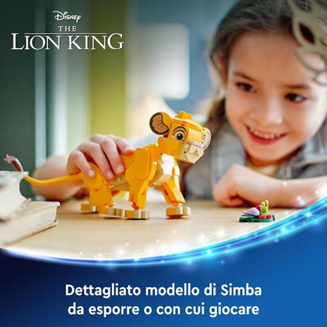 LEGO Disney 43243 Simba, il Cucciolo del Re Leone, Giochi di Fantasia per Bambini 6+ Anni, Personaggio Giocattolo Costruibile - 2