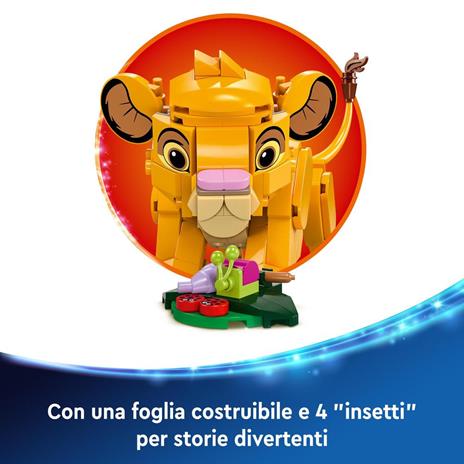 LEGO Disney 43243 Simba, il Cucciolo del Re Leone, Giochi di Fantasia per Bambini 6+ Anni, Personaggio Giocattolo Costruibile - 4