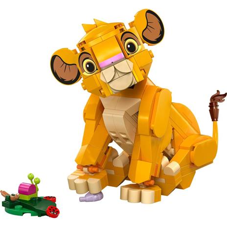 LEGO Disney 43243 Simba, il Cucciolo del Re Leone, Giochi di Fantasia per Bambini 6+ Anni, Personaggio Giocattolo Costruibile - 7