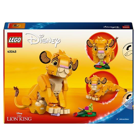 LEGO Disney 43243 Simba, il Cucciolo del Re Leone, Giochi di Fantasia per Bambini 6+ Anni, Personaggio Giocattolo Costruibile - 8