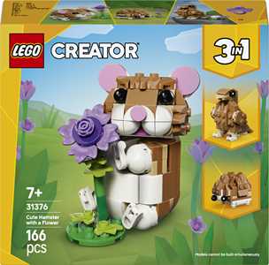 Giocattolo LEGO Creator Simpatico criceto con fiore LEGO