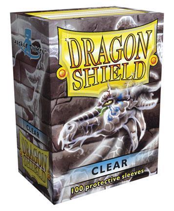 100 Deck Protector Sleeves Dragon Shield Magic STANDARD CLEAR Trasparente  Bustine Protettive Buste - Dragon Shield - Album e portacarte - Giocattoli