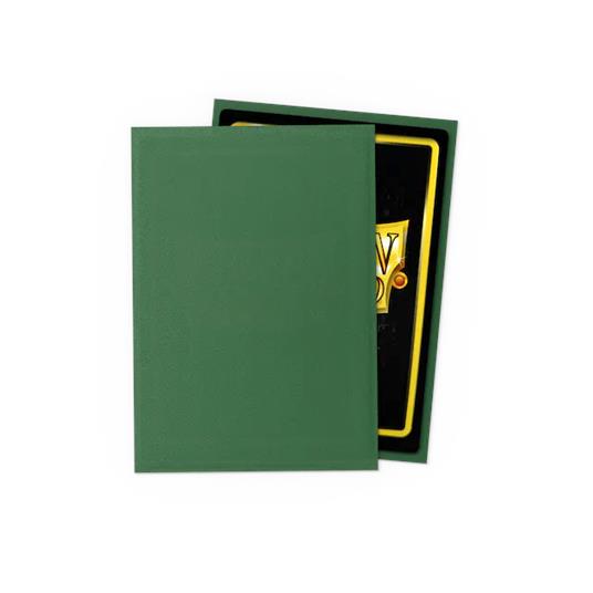 At-11156 - 60 Japanese Size Matte Dual Sleeves - Forest Green - 2