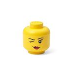 Room Copenhagen Testa stoccaggio Mini Lego, Winking, Giallo, One Size