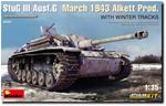 1/35 Stug III Ausf. G March 1943 Alkett Prod Winter Tracks Interior Kit