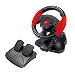 xlyne EG103 periferica di gioco Volante PC,Playstation 2,Playstation 3 Digitale Nero, Rosso