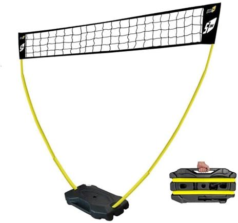 Rete da pallavolo per Giardino Professionale con Pali Alta 225 cm Portatile per Bambini - 2