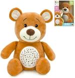 Orsacchiotto Peluche Bubù Soffice Pupazzo Proiettore con Luce Notturna Bambini, Effetti Luminosi e Rilassanti Melodie