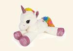 DE CAR Unicorno Peluche Grande 60 cm Medio Rosa o Azzurro Materiale Morbido peluche Unicorno bambina peluche per festa compleanno Unicorno giocattolo Unicorno peluche gigante 60 cm colori assortiti