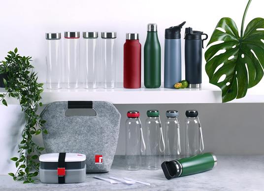 BERGNER Bottiglia Termica da 500 ml in Acciaio Inox Verde Walking Anywhere - 4