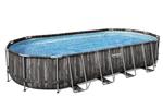 Bestway 5611T piscina fuori terra Piscina con bordi Piscina ovale 25495 L Legno