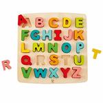 Puzzle legno alfabeto lettere maiuscole. Hape E1551