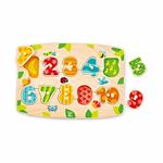 Puzzle dei numeri con piedini. Hape E1404