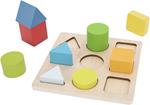 Gioco di Incastri in legno per Bambini Colori Forme Misure