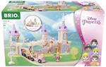 BRIO - Set Ferrovia Castello delle Principesse Disney, Pista Trenino BRIO, 18 Pezzi, Età 3+ Anni