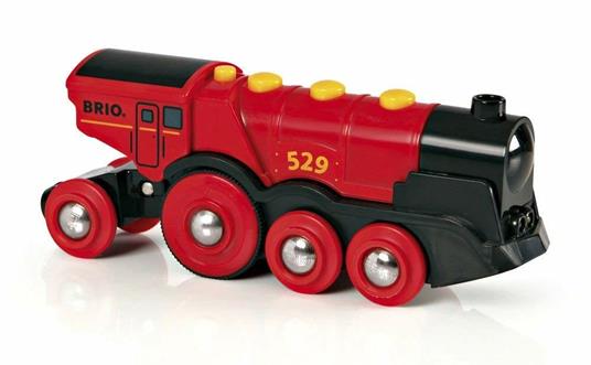 BRIO WORLD - Grande Locomotiva Rossa, Veicoli per Pista Trenino BRIO, Età 3+ Anni - 10