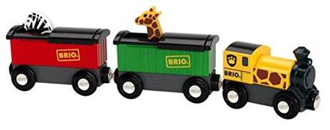 BRIO WORLD - Treno Safari, Veicoli per Pista Trenino BRIO, 3 Pezzi, Età 3+ Anni - 4