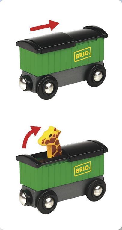 BRIO WORLD - Treno Safari, Veicoli per Pista Trenino BRIO, 3 Pezzi, Età 3+ Anni - 15