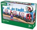 BRIO WORLD - Metropolitana, Veicoli per Pista Trenino BRIO, 4 Pezzi, Età 3+ Anni