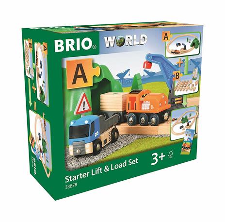 BRIO WORLD - Set Ferrovia Carica e Trasporta, Pista Trenino con Accessori, 19 pezzi, Età 3+ Anni - 10