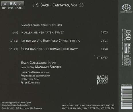 Cantate vol.53 - SuperAudio CD ibrido di Johann Sebastian Bach - 2