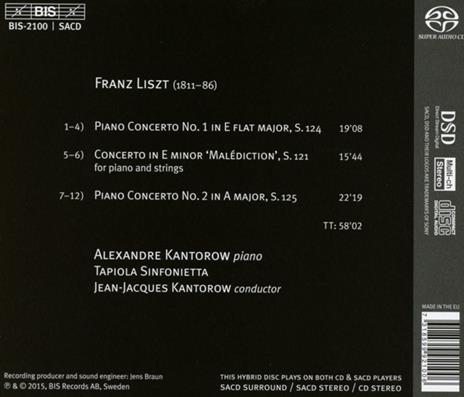 Concerti per Pianoforte - SuperAudio CD di Franz Liszt - 2