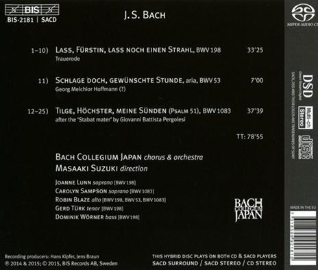 Trauerode - SuperAudio CD ibrido di Johann Sebastian Bach - 2