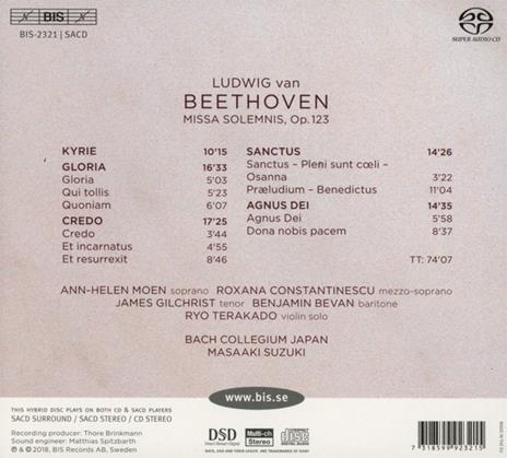 Missa Solemnis - CD Audio di Ludwig van Beethoven - 2