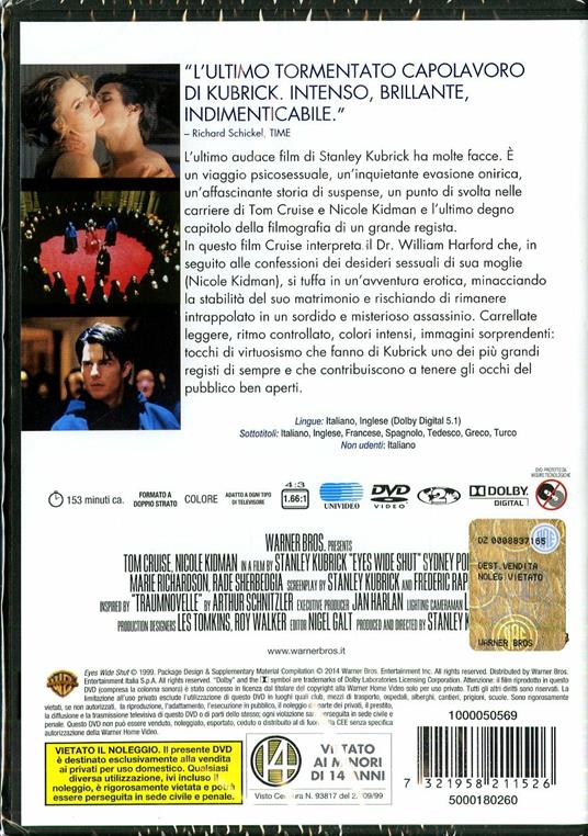 Eyes Wide Shut di Stanley Kubrick - DVD - 2