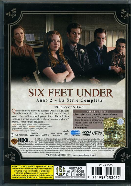 Six Feet Under. Stagione 2 (5 DVD) di Alan Ball - DVD - 2