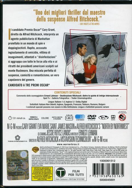 Intrigo internazionale di Alfred Hitchcock - DVD - 2