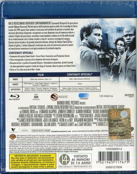 Blood Diamond. Diamanti di sangue di Edward Zwick - Blu-ray - 2